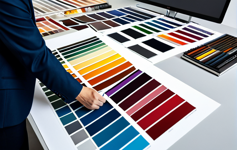 The Power of Color in Advertising**

"A graphic designer carefully selecting color palettes for a marketing campaign, surrounded by mood boards and Pantone swatches. Modern studio environment, natural lighting, professional attire, fully clothed, safe for work, appropriate content, perfect anatomy, natural proportions, family-friendly."

**