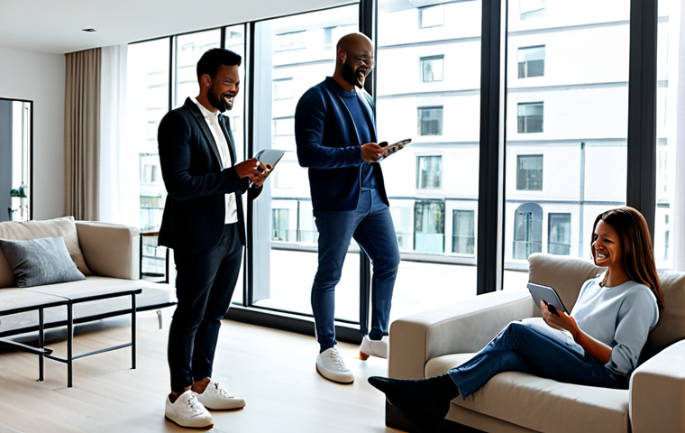 광고홍보사와 소비자 중심 미디어 광고 - Social Media Impact**

"A cozy Parisian café setting. Two fully clothed friends, one holding a smart...