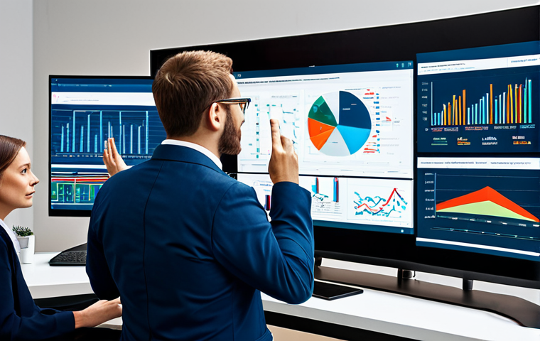 광고홍보사와 광고 타겟팅 기술 - Data Analysis in Advertising**

"A modern marketing agency office in Paris, France. A diverse team o...