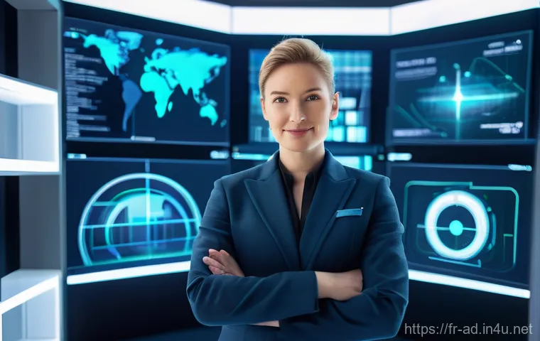 광고홍보사와 온라인 광고 효과 분석 - **Prompt:** A focused male marketing professional in his mid-30s, wearing a crisp shirt and smart tr...