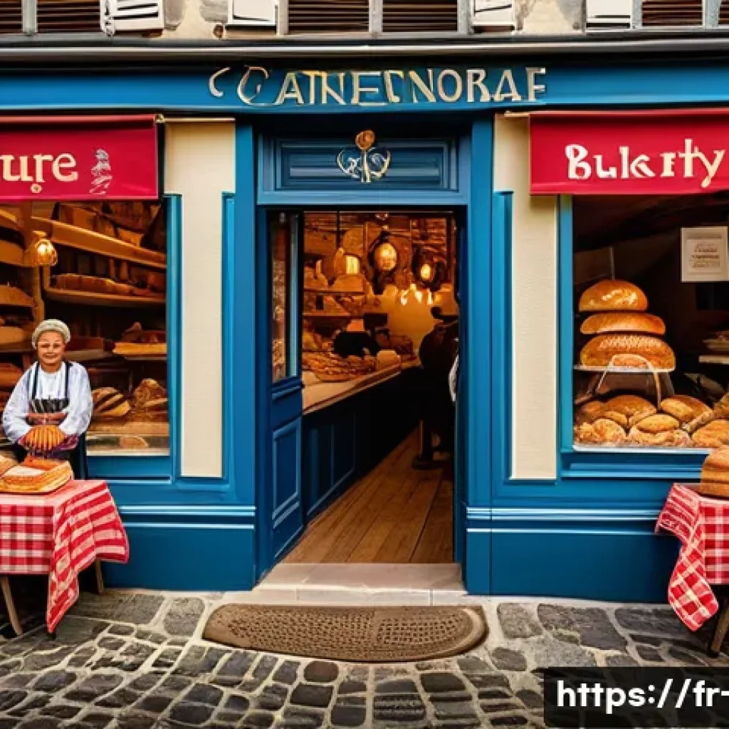 광고홍보사와 로컬 시장 광고 전략 - A vibrant street scene in a small French town during a local festival, showcasing traditional Breton...