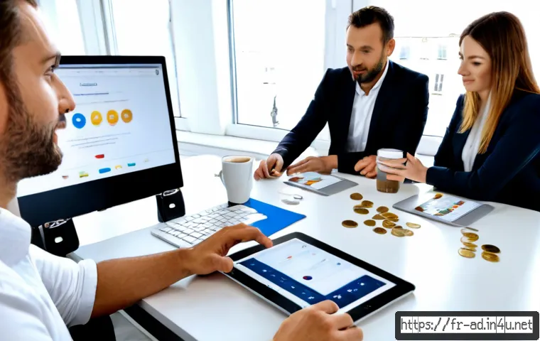 Home 26 광고홍보사와 디지털 마케팅 기본 - Photorealistic Paris digital marketing agency workspace, diverse French creative team in a bright mo...